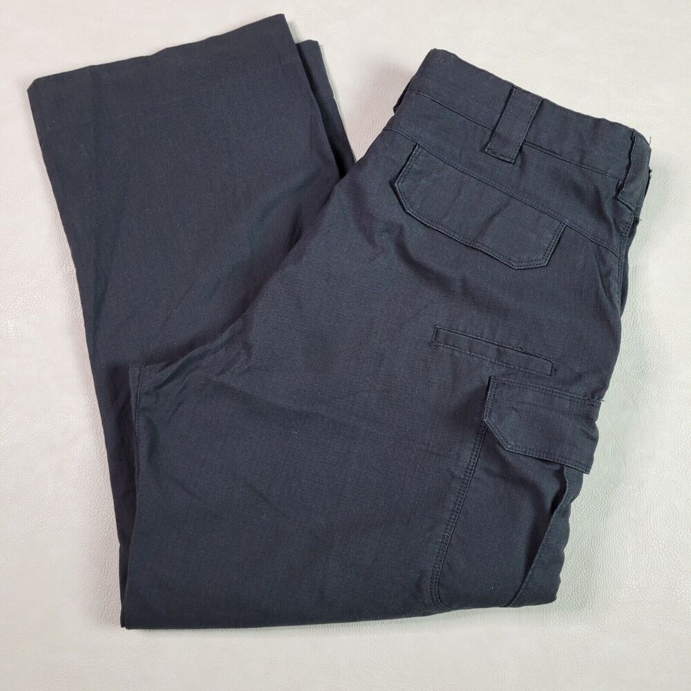 Spiewak Tactical Pants Mens 38×28 Black Utility Outdoor Zip Cargo Ripstop - Picture 12 of 12